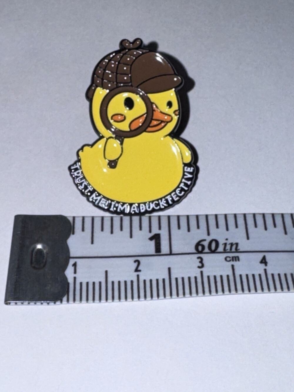 Sherlock Holmes Duck Investigator Pin Brooch